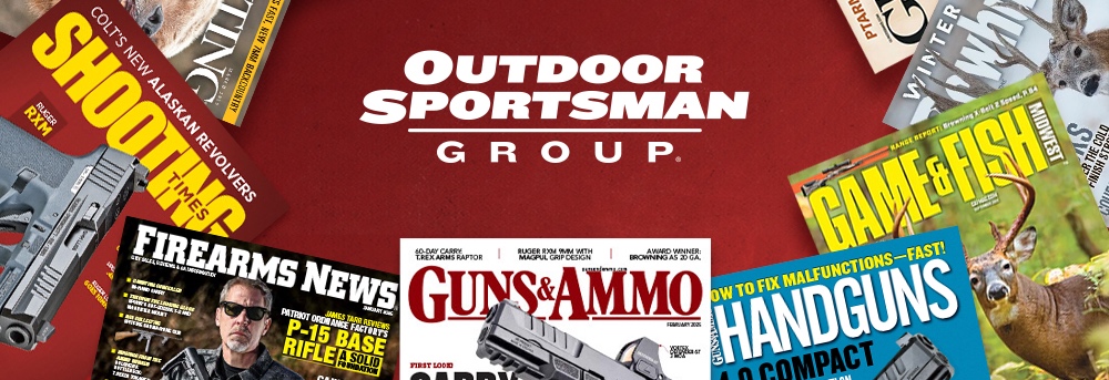 Outdoor Sportsman Group logo and magazine covers.